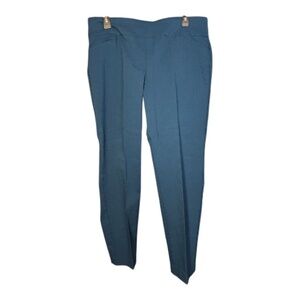 🆕 NWT Van Heusen Turquoise Super Stretch Pull-On Dress Pants Size 14
